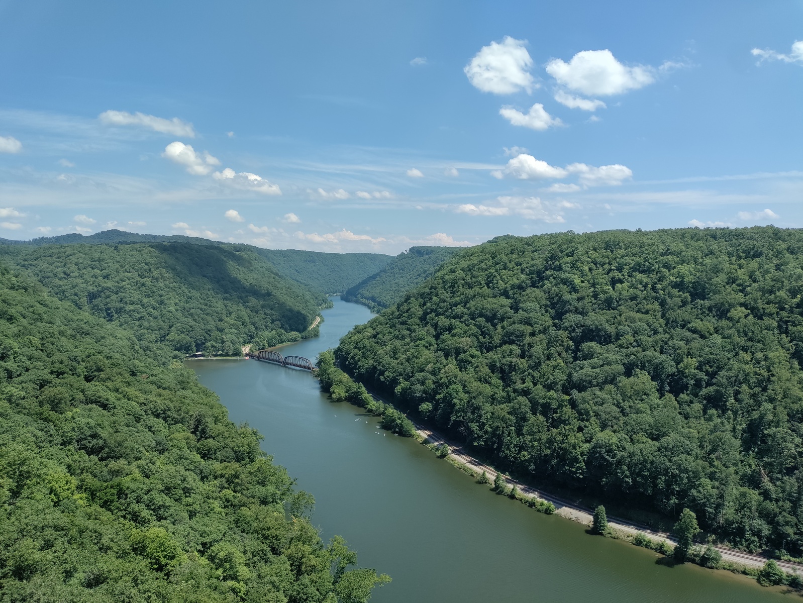 View from Hawk's Nest overlook.