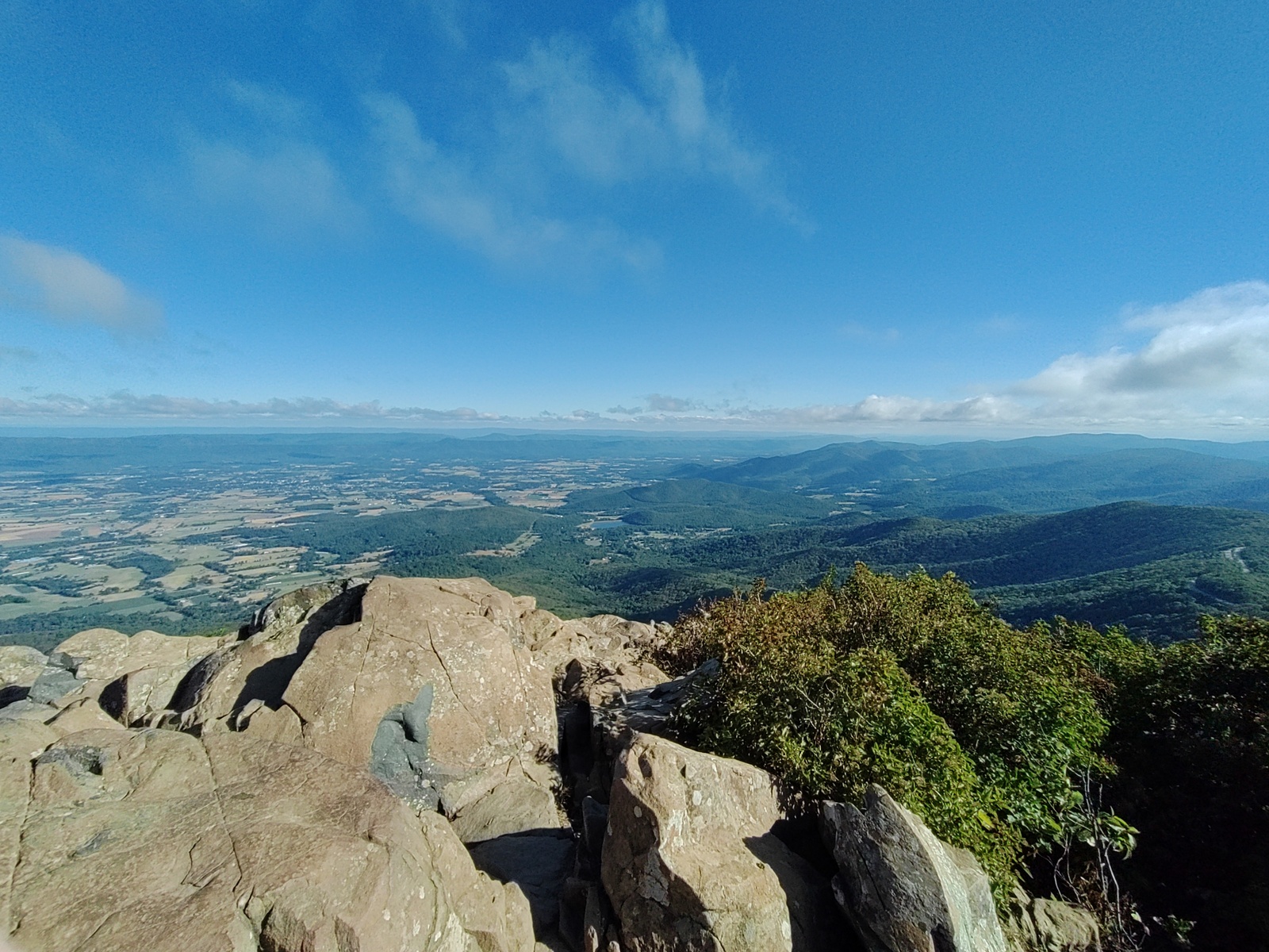 Appalachians and fields from Stony Man trail.